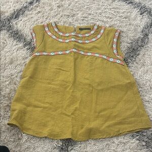 Women’s  Embroidered Yoke Tank Top